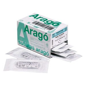 Sutura Não Absorvível 3/0 1/2 círculo TC-14 Arago