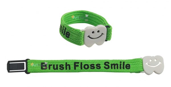 Pulseira Brush Floss Smile Verde | Artmed Kids
