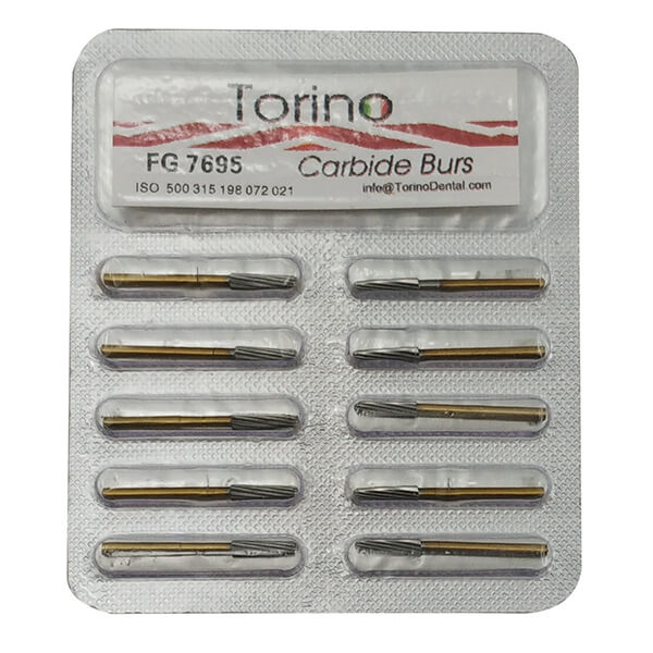 Broca FG Tungsténio Gold Cónica Plana - Blister | Torino