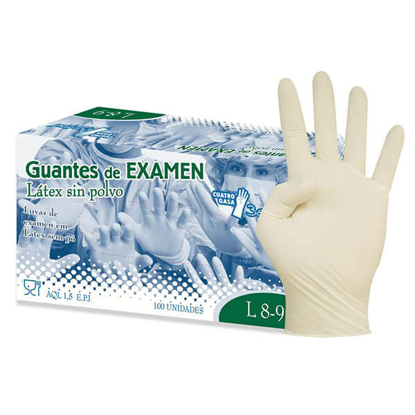 Luvas Látex Não Estéreis Beholi s/ Pó | 4GASA