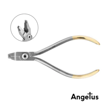 Alicate Ortodontia Colocação Gancho Reto Screw Gold | Angelus