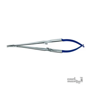 Porta Agulha Castroviejo Curvo - Liquid Steel | Carl Martin